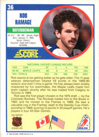 1990 Score Rob Ramage #36