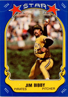1981 Fleer Star Stickers Jim Bibby #65