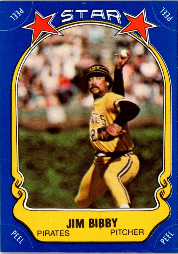 1981 Fleer Star Stickers Jim Bibby #65