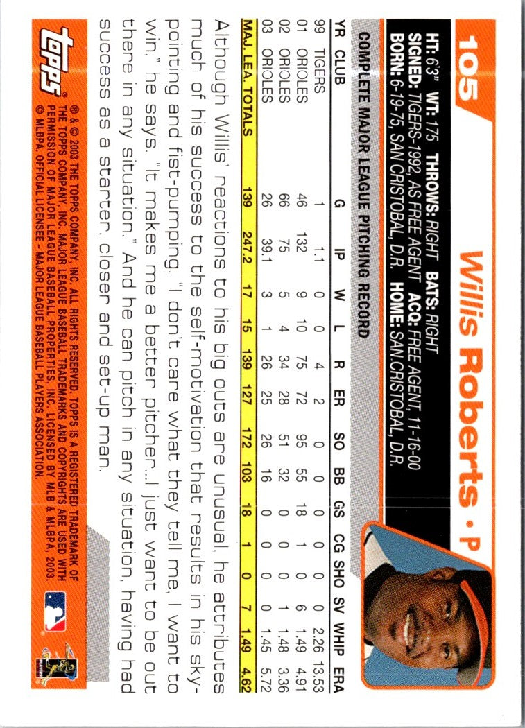 2004 Topps Willis Roberts