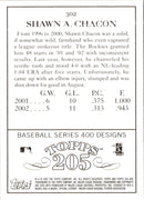 2003 Topps 205 Shawn Chacon