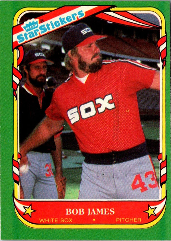 1987 Fleer Star Stickers Bob James #67