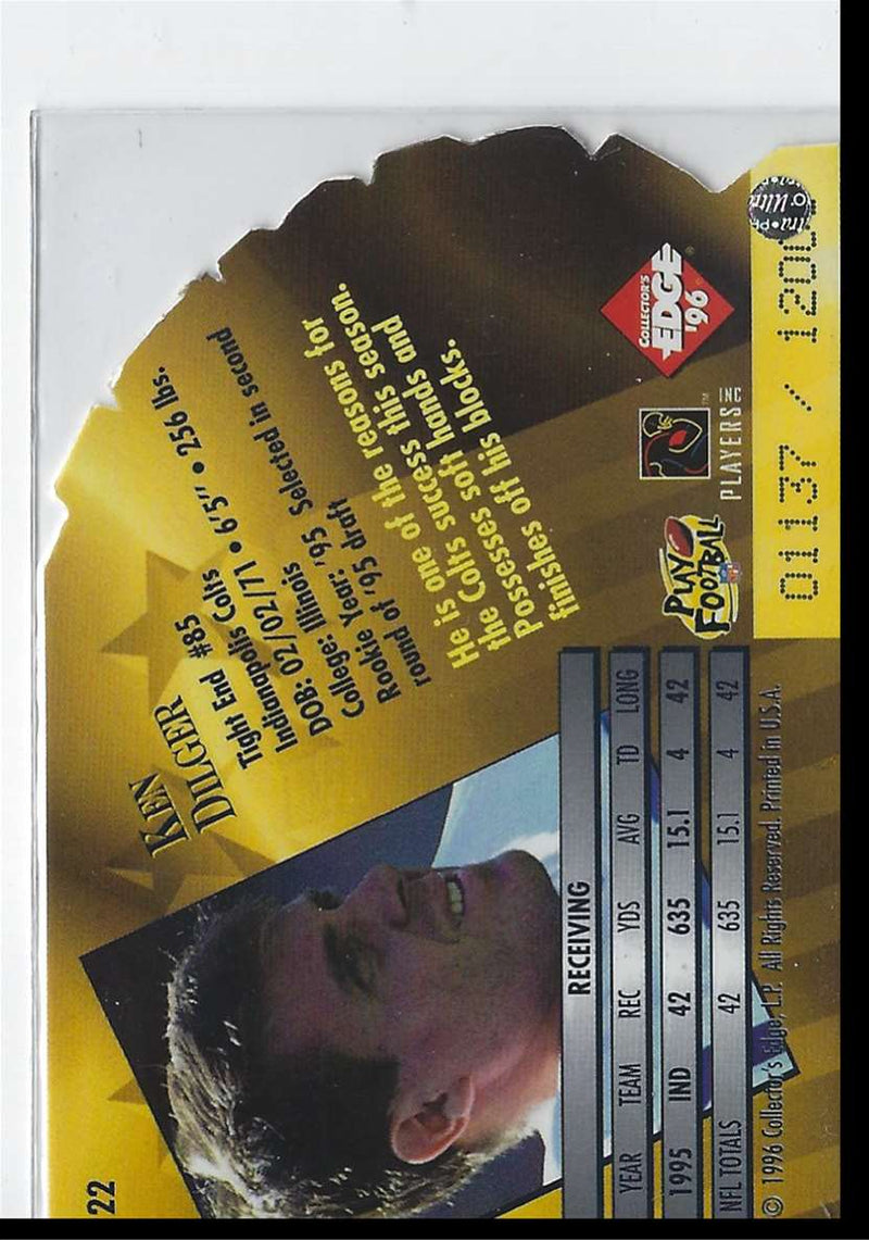 1996 Collector's Edge President's Reserve New Regime Ken Dilger