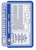 1990 Swell Baseball Greats John Denny #116