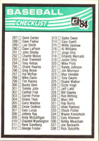 1984 Donruss Checklist 235-338 #3