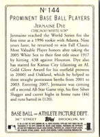 2007 Topps Turkey Red Jermaine Dye #144