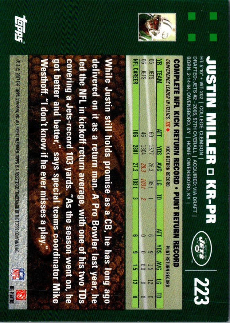 2007 Topps Justin Miller