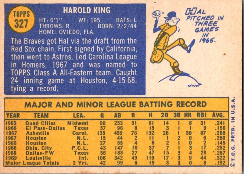 1970 Topps Hal King