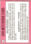 1990 Baseball Card Magazine '69 Topps Replicas Mets Rookies (Wally Whitehurst/Blaine Beatty)
