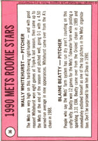 1990 Baseball Card Magazine '69 Topps Replicas Mets Rookies (Wally Whitehurst/Blaine Beatty) #36