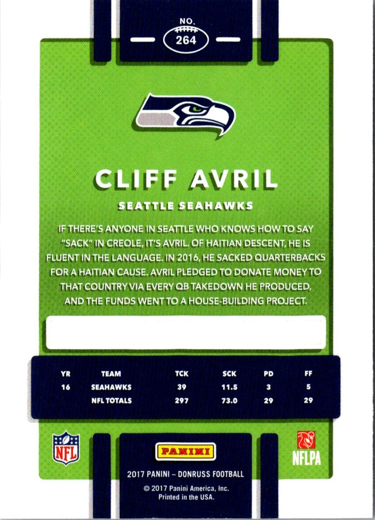 2017 Donruss Cliff Avril