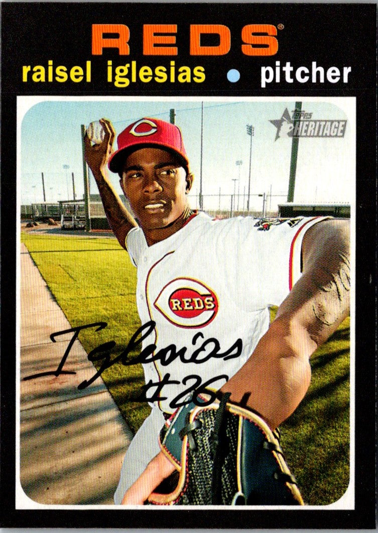 2020 Topps Heritage Raisel Iglesias