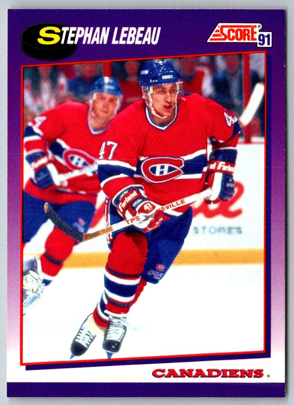 1991 Score American Stephan Lebeau #274