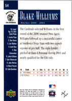 2001 Upper Deck Minors Centennial Blake Williams #54