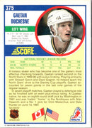 1990 Score Gaetan Duchesne