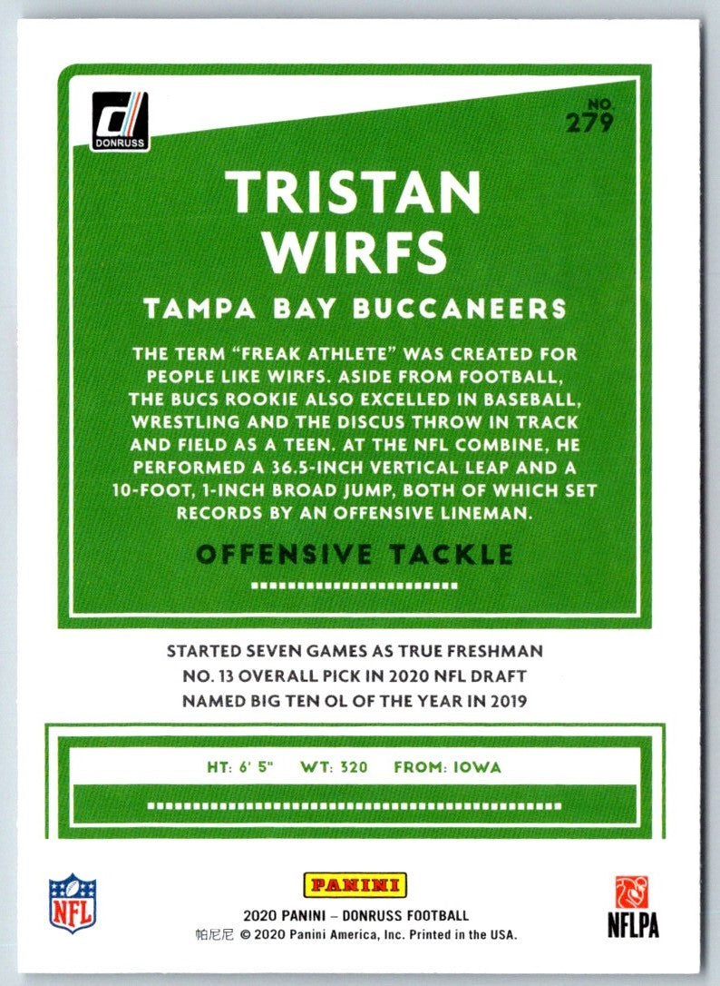 2020 Donruss Tristan Wirfs