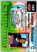 1992 Stadium Club Lenny Webster #183