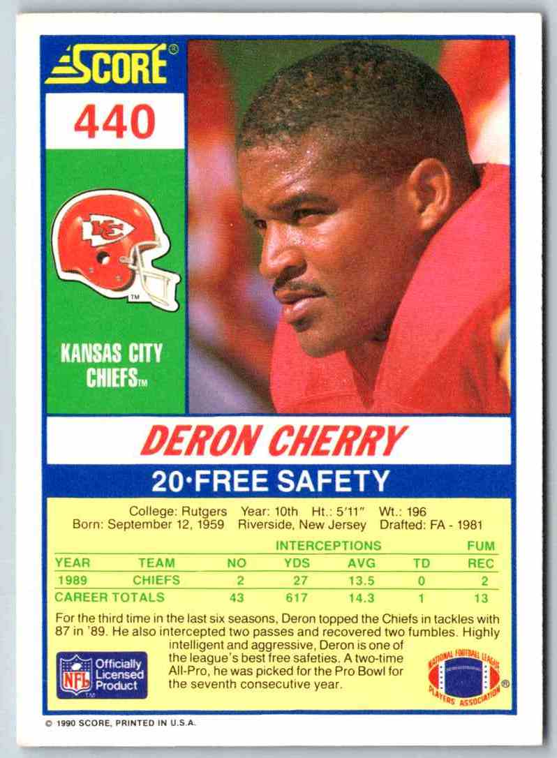 1990 Score Deron Cherry