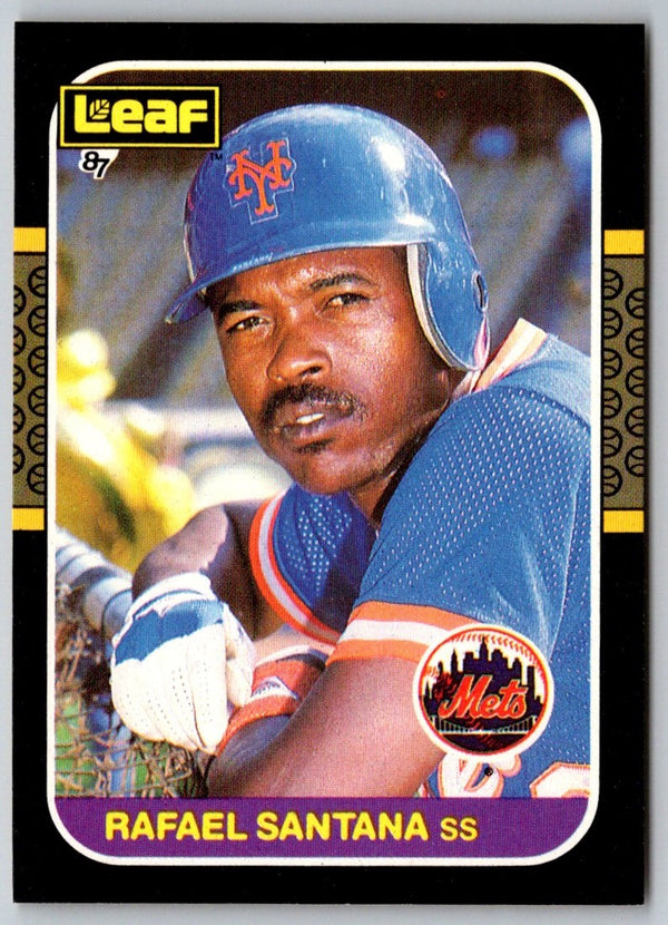 1987 Leaf Rafael Santana #167