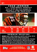 2006 Topps Triple Threads Chad Johnson