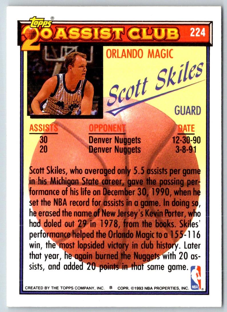 1992 Topps Gold Scott Skiles