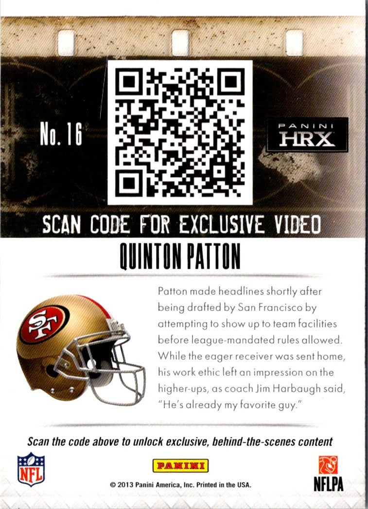 2013 Panini Prizm Rookie Impact Quinton Patton