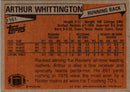 1981 Topps Arthur Whittington