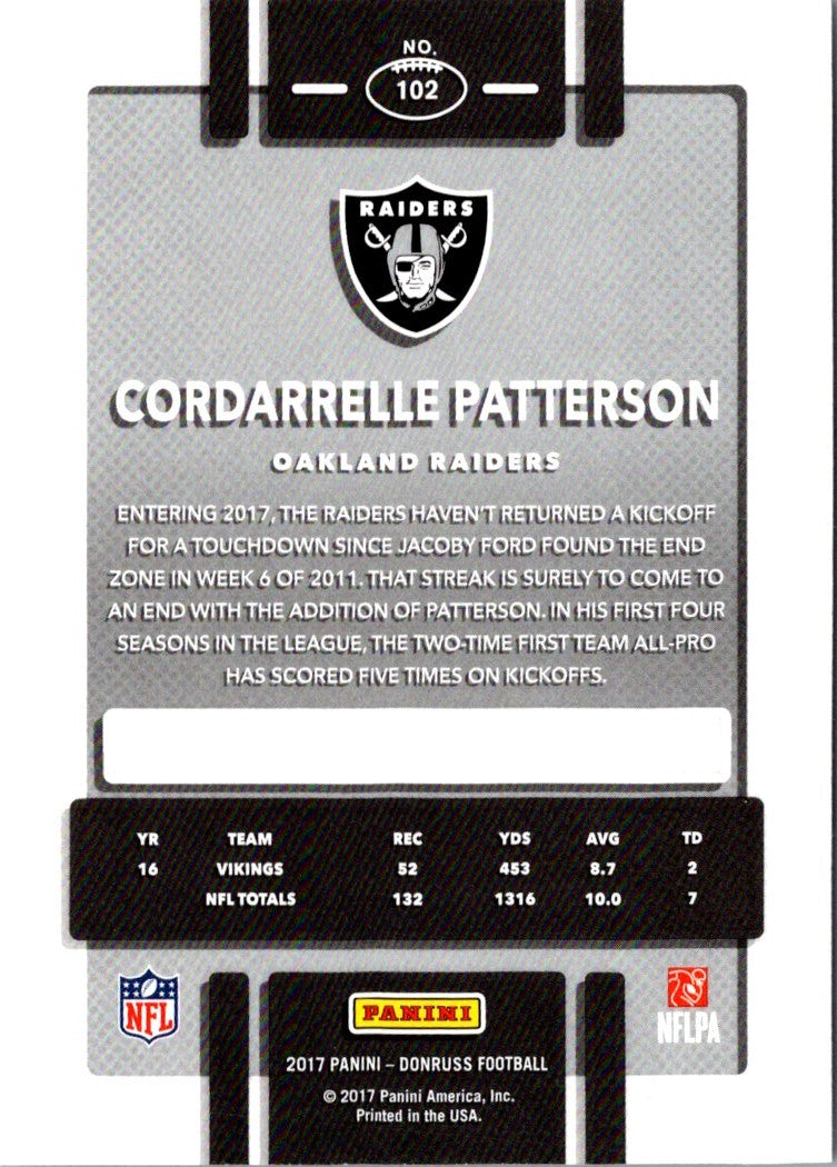 2017 Donruss Cordarrelle Patterson