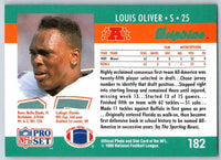 1990 Pro Set Louis Oliver #182