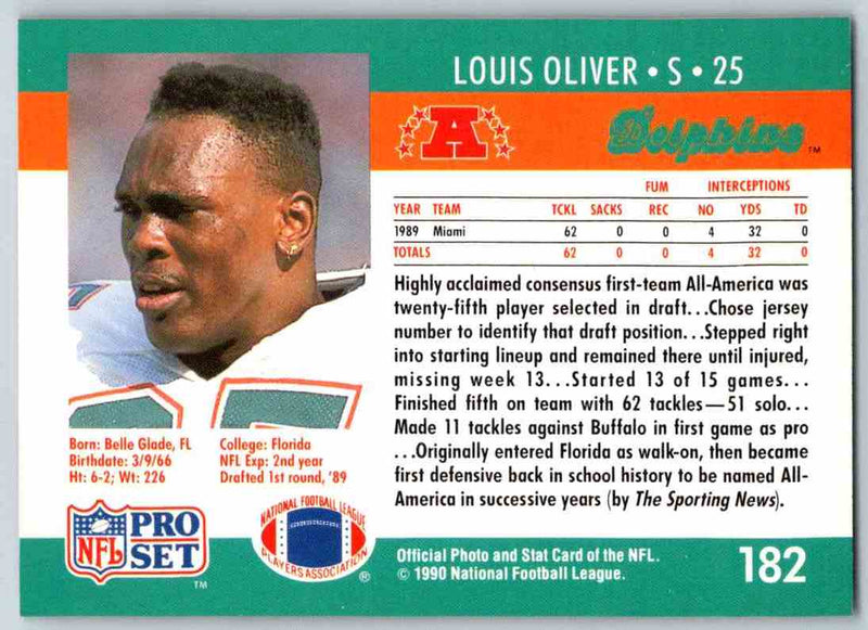 1990 Pro Set Louis Oliver