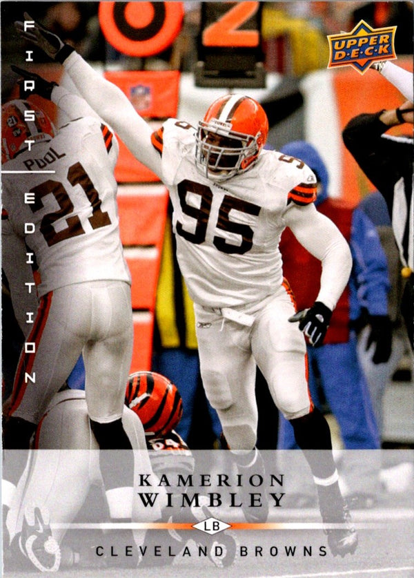 2008 Upper Deck First Edition Kamerion Wimbley #34