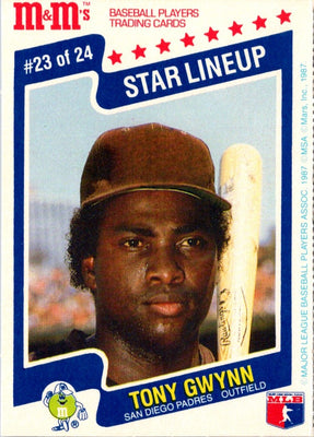 1987 M&M's Star Lineup Tony Gwynn #23