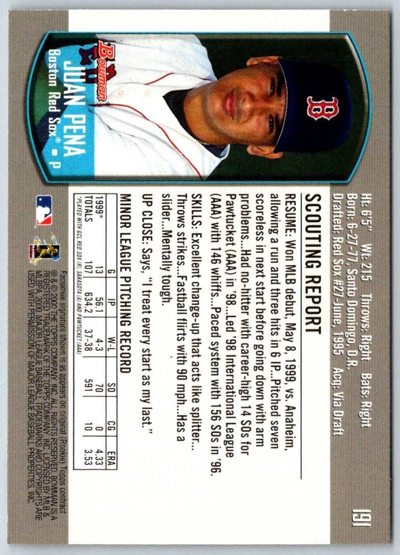 2000 Bowman Juan Pena