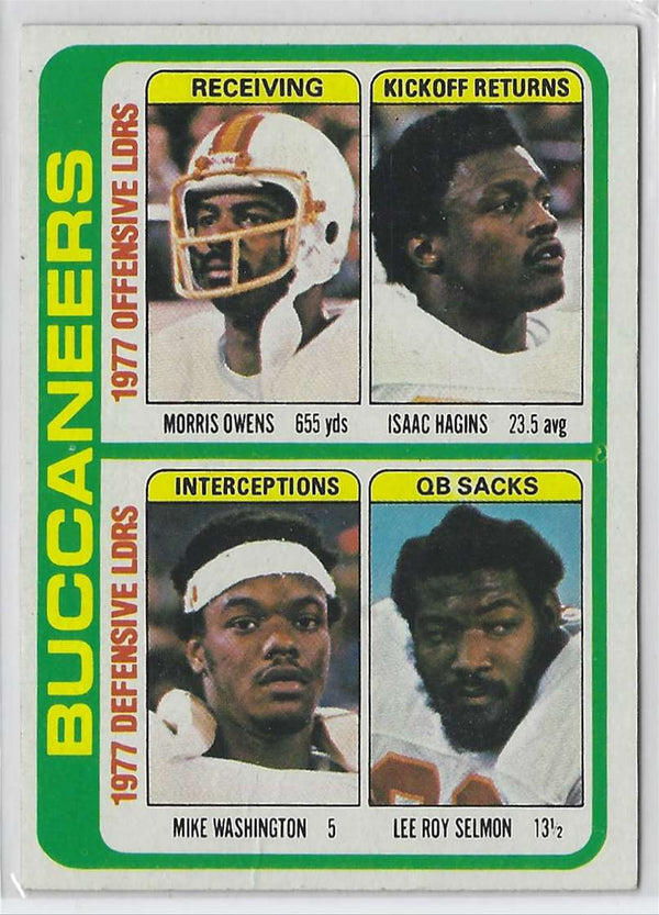 1978 Topps Morris Owens/Isaac Hagins/Mike Washington/Lee Roy Selmon #527 VG