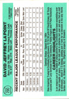 1984 Donruss Dave LaPoint #290