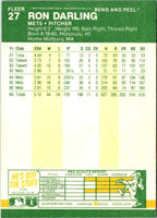 1987 Fleer Star Stickers Ron Darling #27