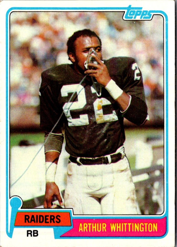 1981 Topps Arthur Whittington #161