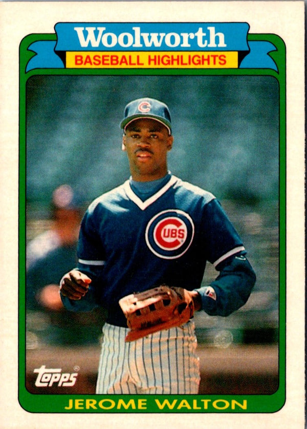 1990 Topps Woolworth Baseball Highlights Jerome Walton #6