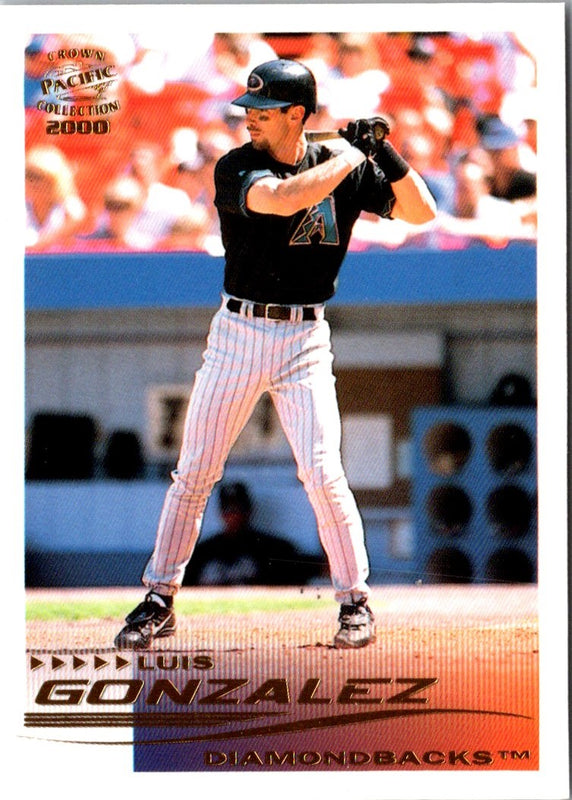 2000 Pacific Diamond Leaders Randy Johnson/Matt Williams/Luis Gonzalez #15