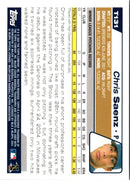 2004 Topps Traded & Rookies Chris Saenz