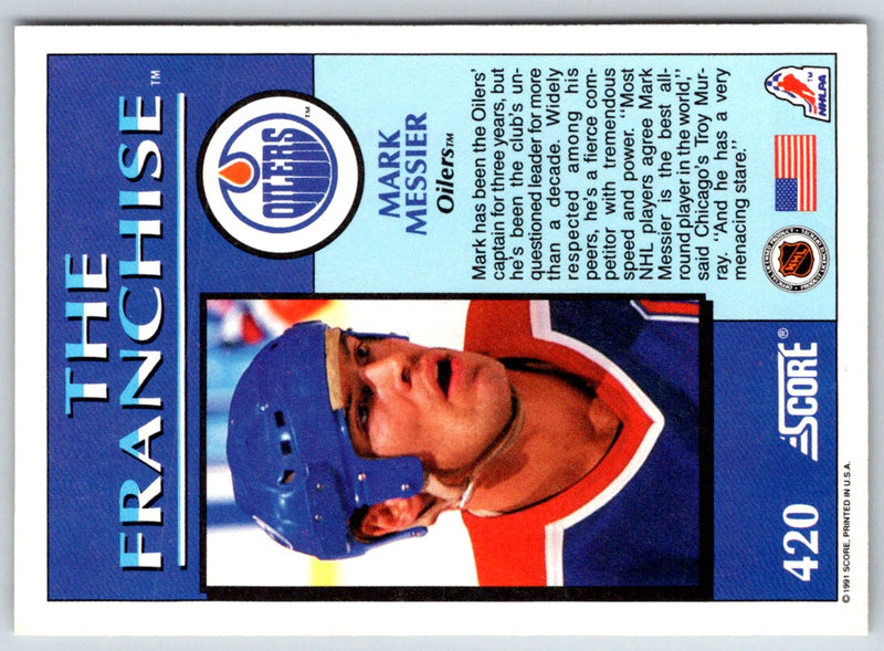 1991 Score American Mark Messier