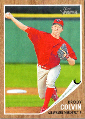 2011 Topps Heritage Minor League Brody Colvin #128