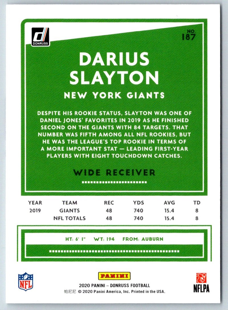 2020 Donruss Darius Slayton