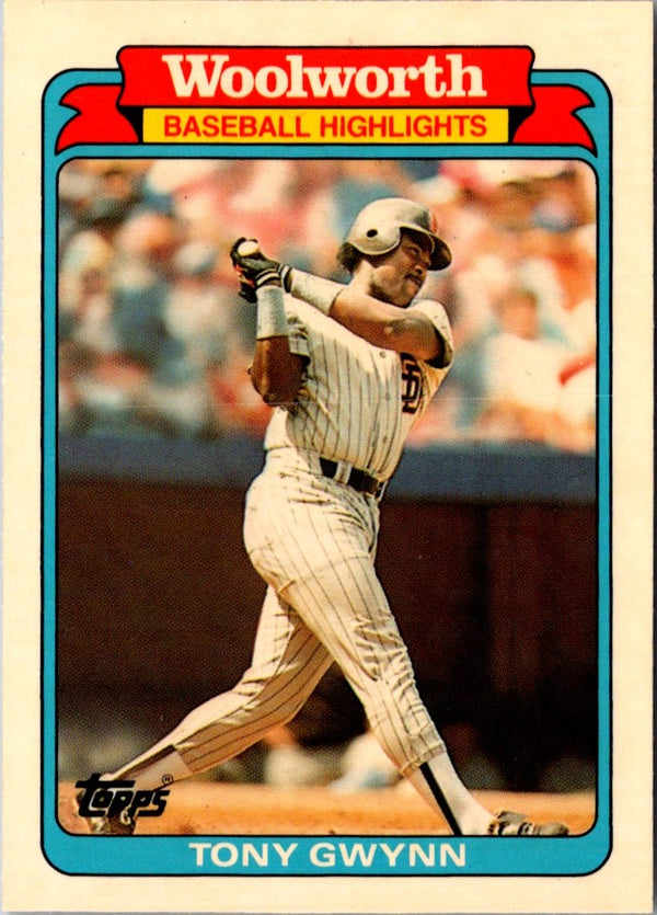 1988 Topps Woolworth Baseball Highlights Tony Gwynn #12