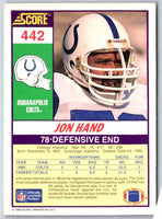 1990 Score Jon Hand #442