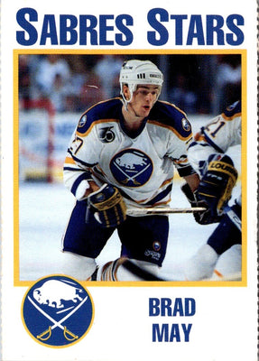 1993 NOCO Buffalo Sabres Brad May #NNO