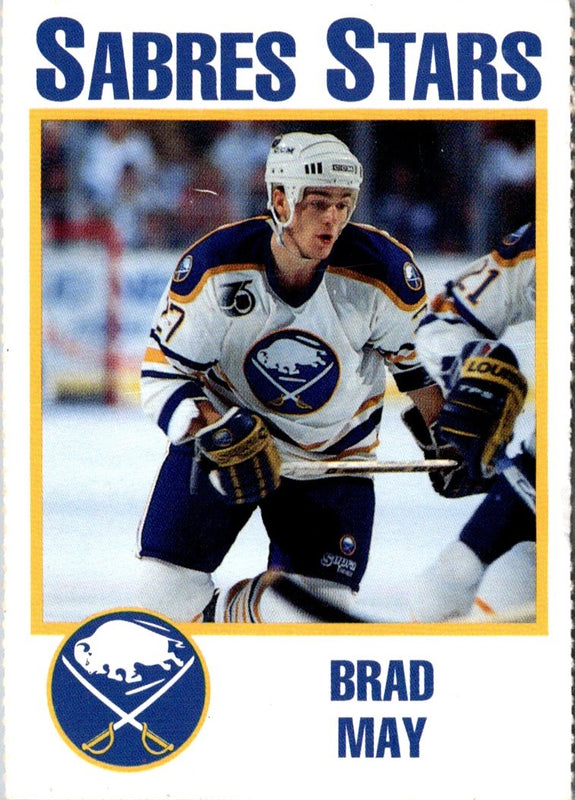 1993 NOCO Buffalo Sabres Brad May #NNO