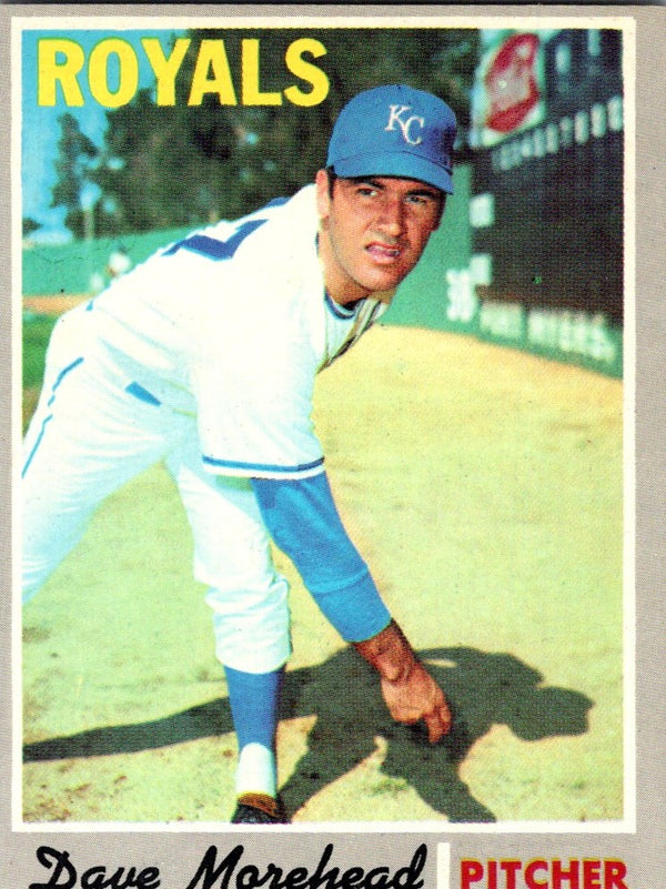 1970 Topps Dave Morehead #495 EX-MT+