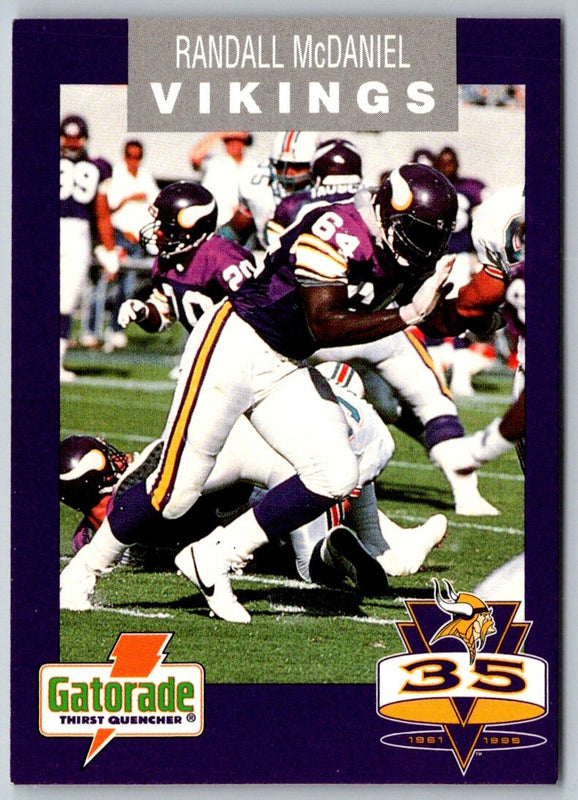 1990 Asher Candy Stars 'n Stripes Randall McDaniel #64