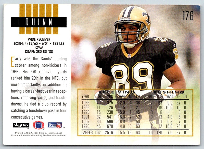 1994 SkyBox Impact Quinn Early